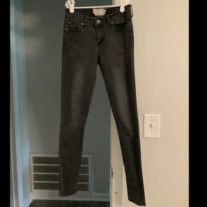 Black denim jeans